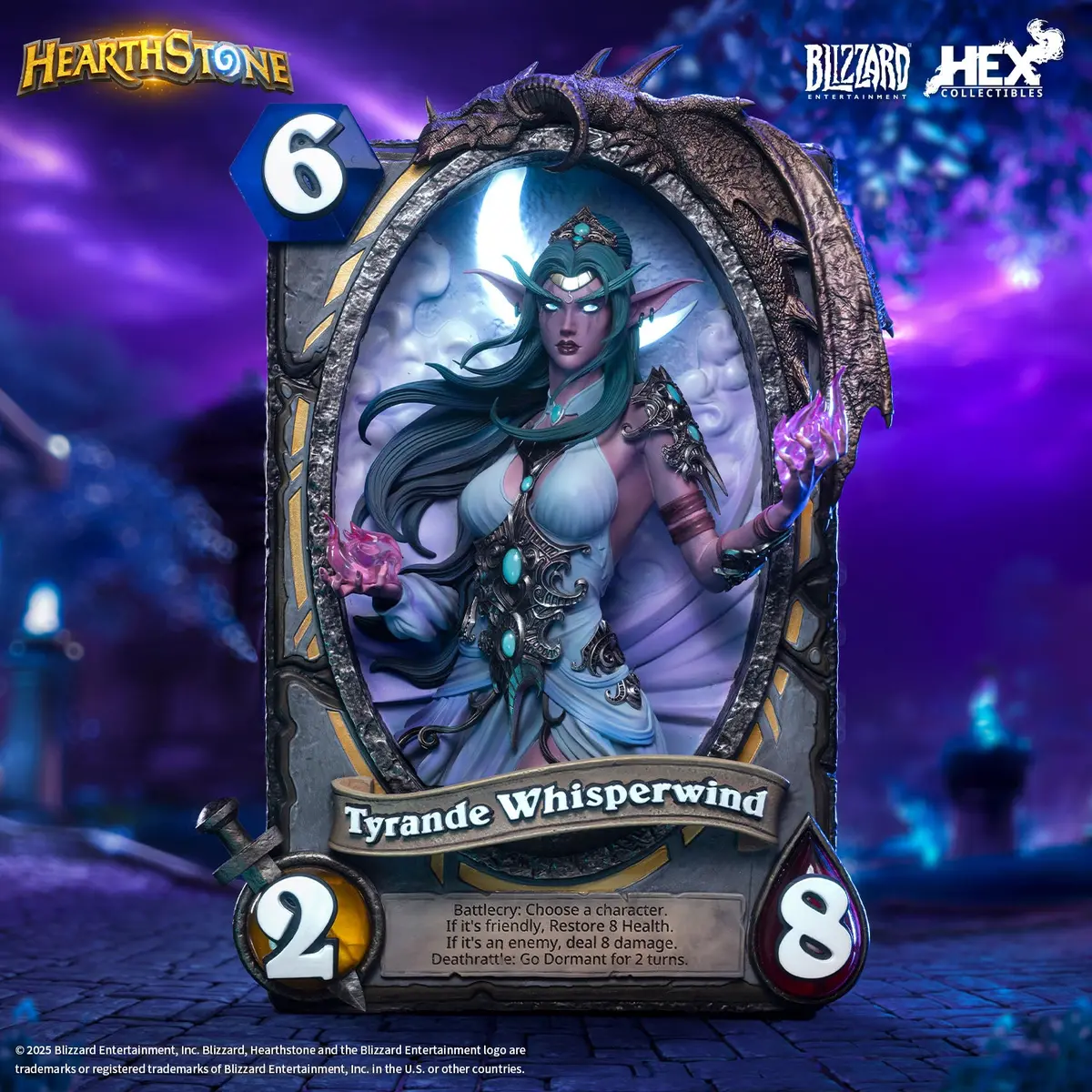 World Of Warcraft Hearthstone: Tyrande Whisperwind 3D Art Frame 1
