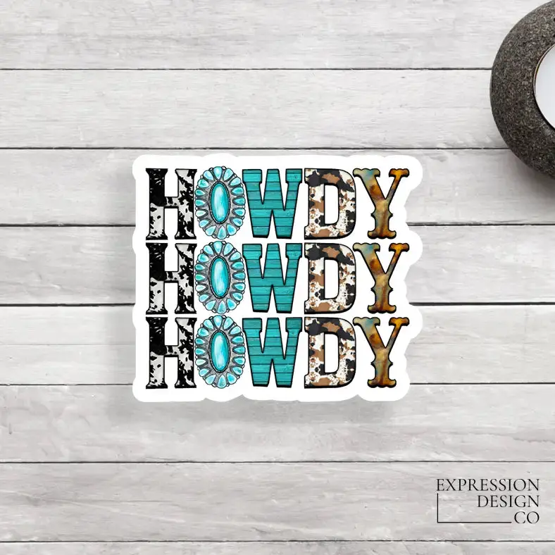 Howdy Western Sticker 1