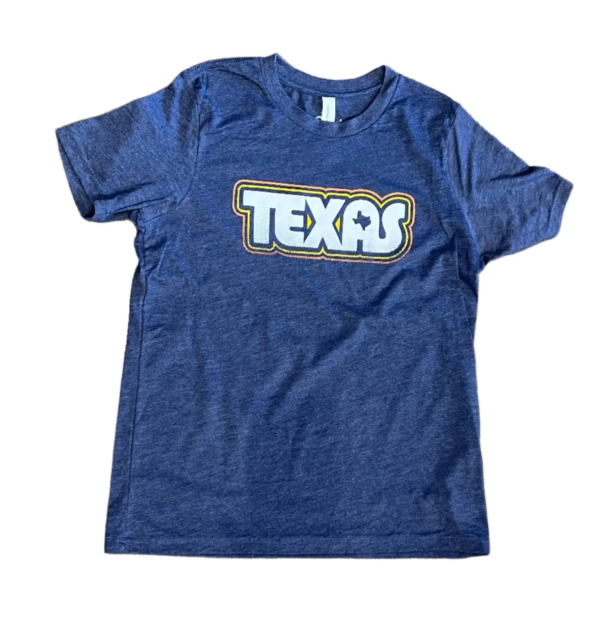 Retro Texas Youth T-Shirt - Navy 1