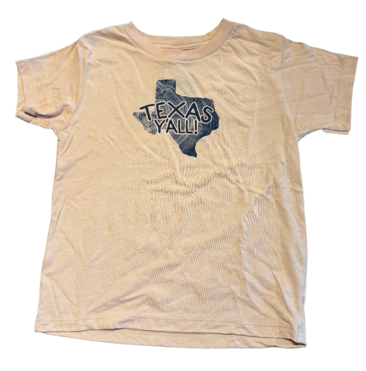 Texas Y'all Toddler Tee - Peach 1