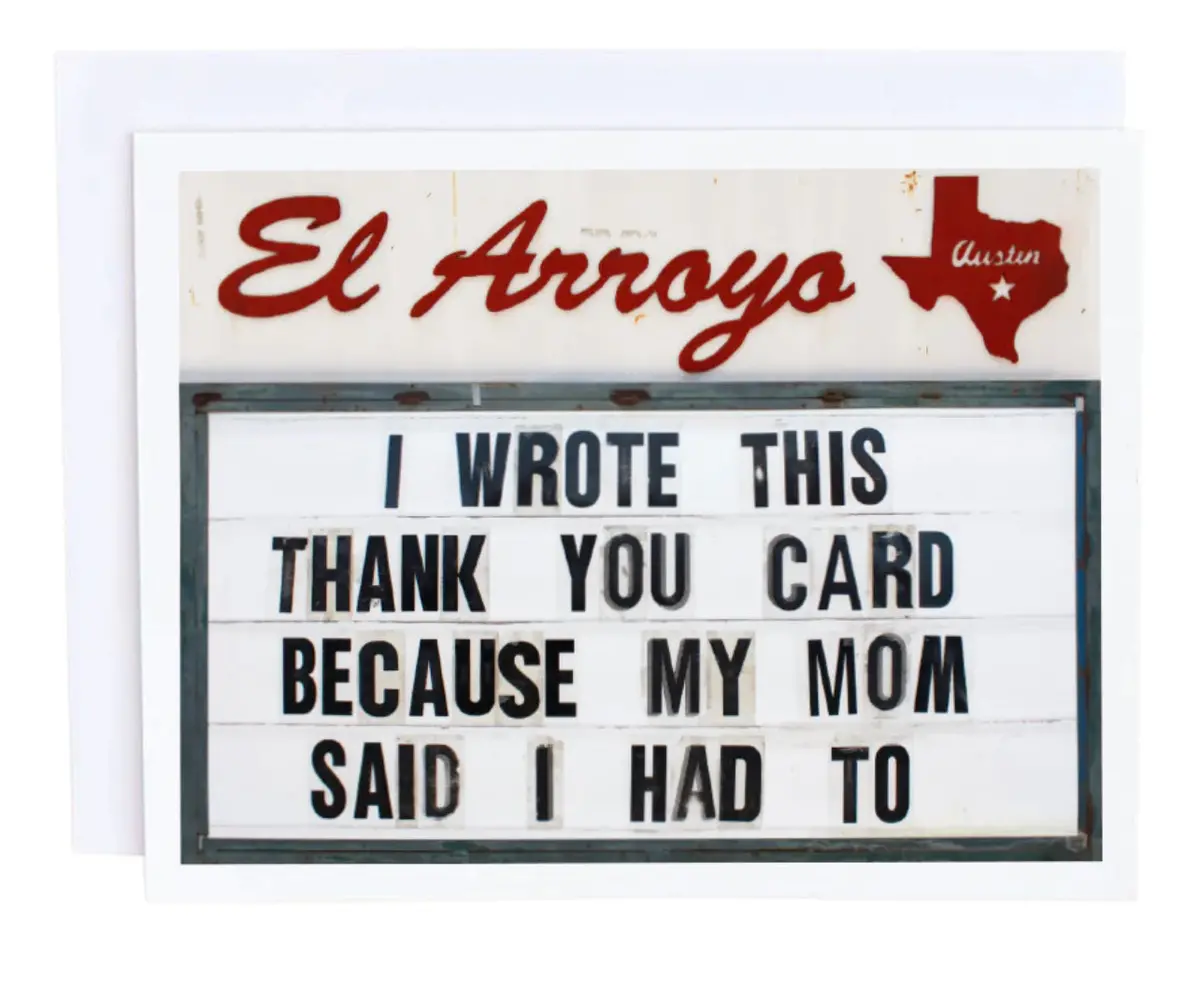 El Arroyo - Thank You Card 1