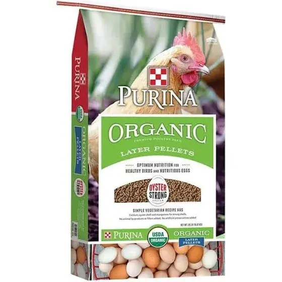 Purina Organic Layer Hen Pellet Poultry Feed, 35 Lb. Bag 1