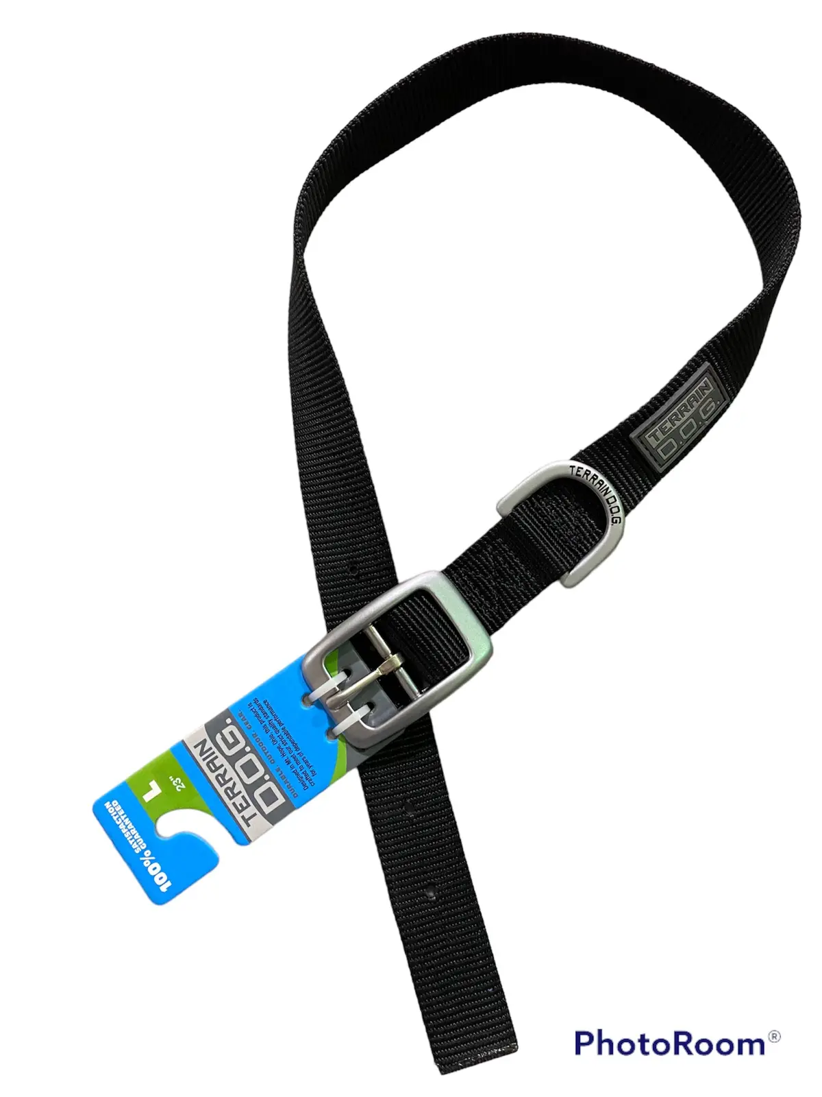 Nylon Single-Ply Dog Collar Black- 23" L 1