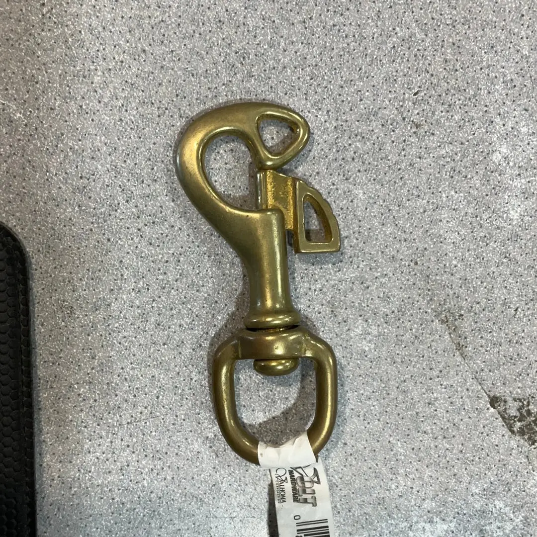 3-1/2" X 3/4" Solid Brass Snap 1 1