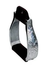 Alum Western Stirrap Engraved 1