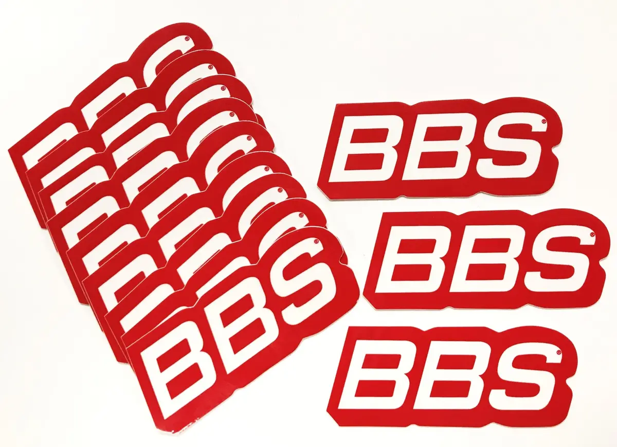 Genuine Bbs Red/White Lip Decals - Set Of 4 1