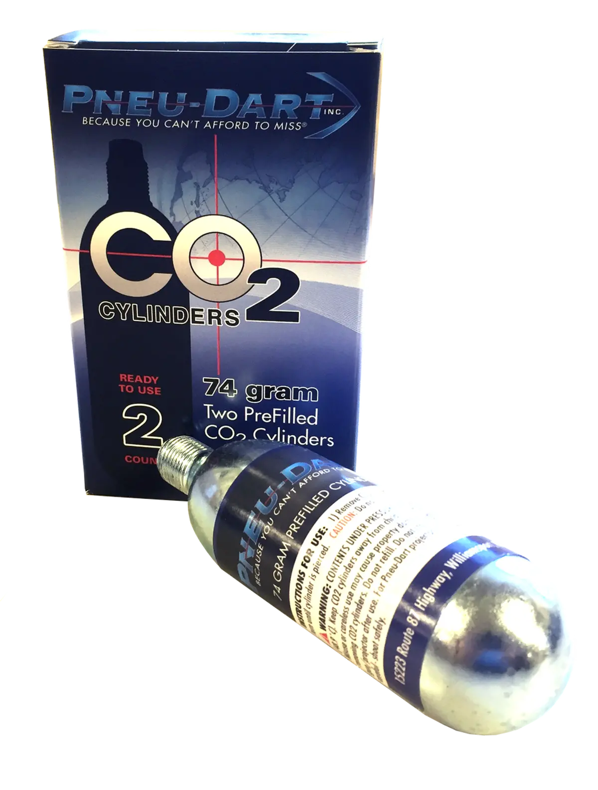74 Gram Co2 Cylinders | 2 Pack 1