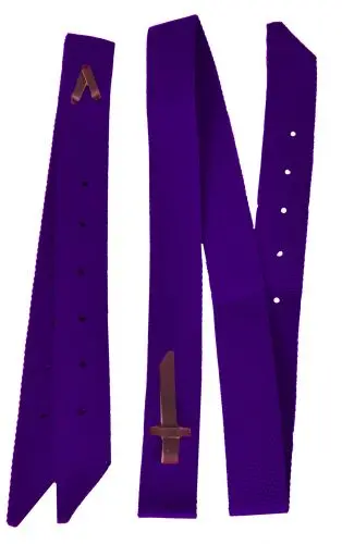 Purple -Showman- Nylon Off Billet And Tie Strap Set. 1