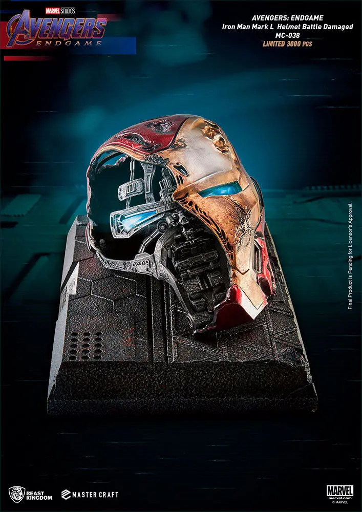 Marvel Avengers Endgame: Iron Man Mark 50 Battle Damaged Helmet 1