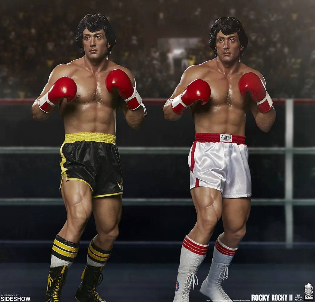 Rocky Italian Stallion Statue Set 1