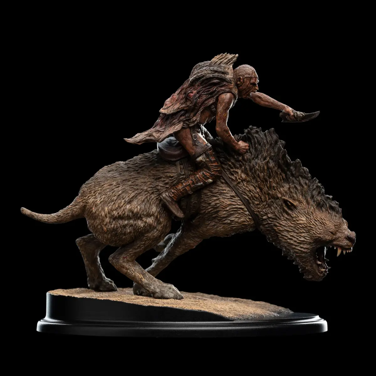 The Lord Of The Rings: Sharkû On Warg Miniature Statue 1