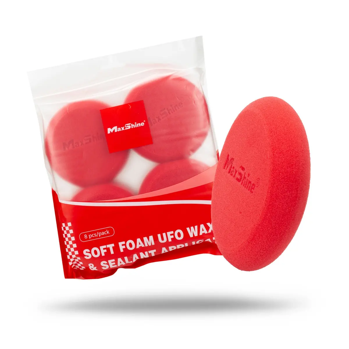 Soft Foam Ufo Wax And Sealant Applicator - 8 Pack 1