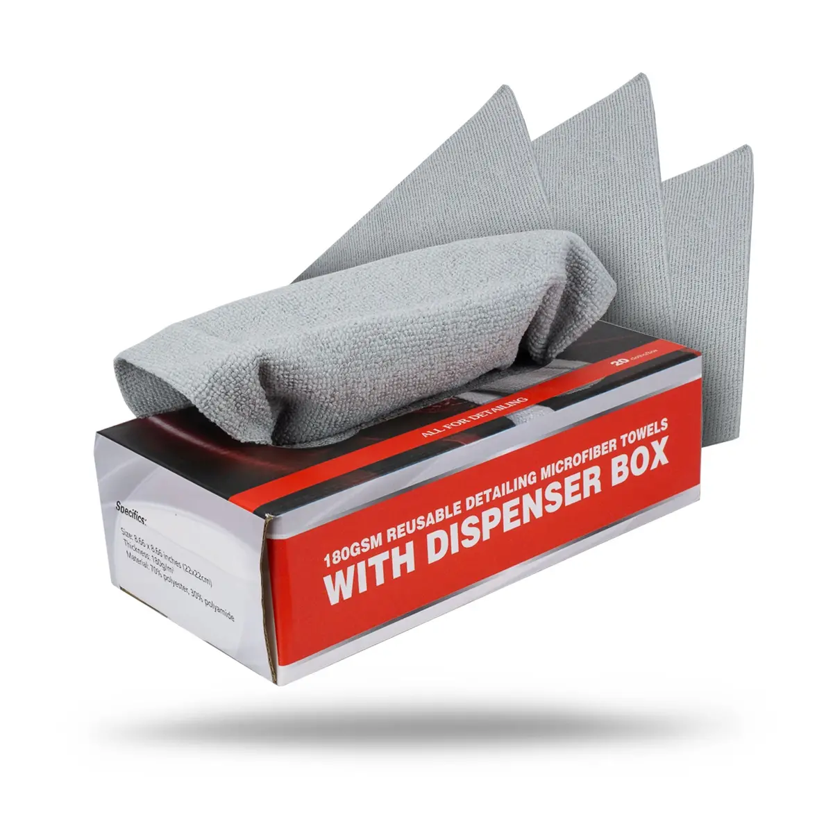 Detailing Microfiber Cloths | 180Gsm Edgeless Reusable Microfiber Towels With Box 1