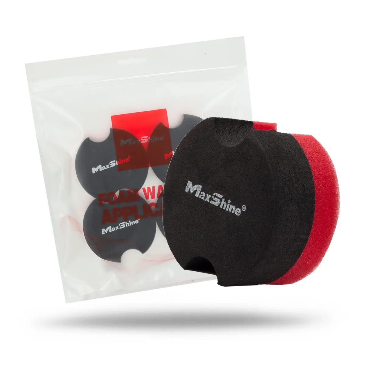 Rubber Backed Car Wax Foam Applicator Pad - 4 Pack 1