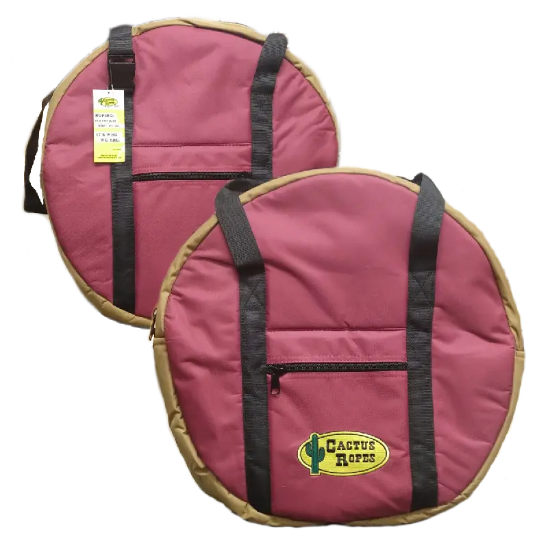 Triple Rope Bag - Maroon/Tan 1