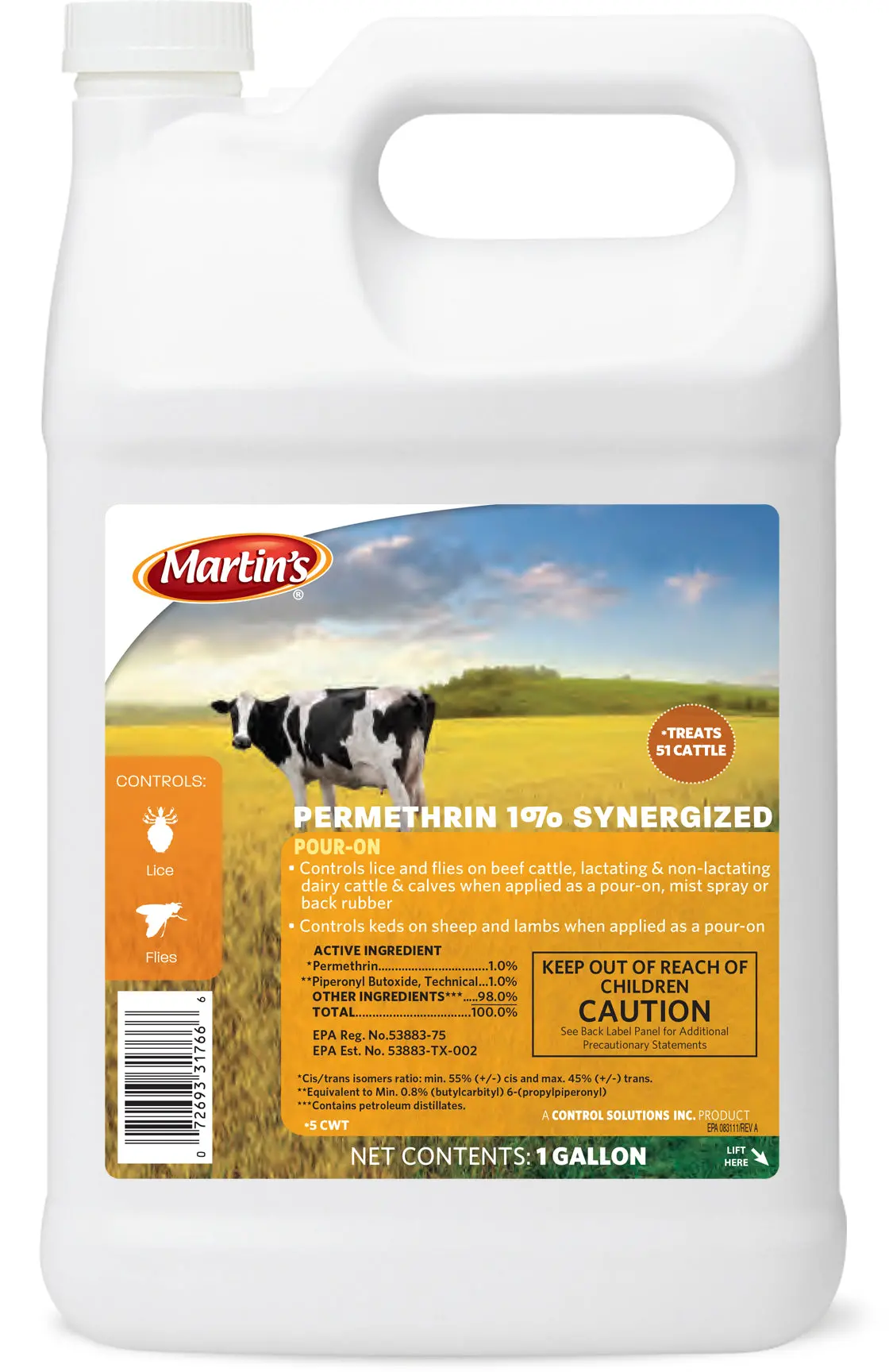 Martin's Permethrin 1% Synergized - 1 Gal 1