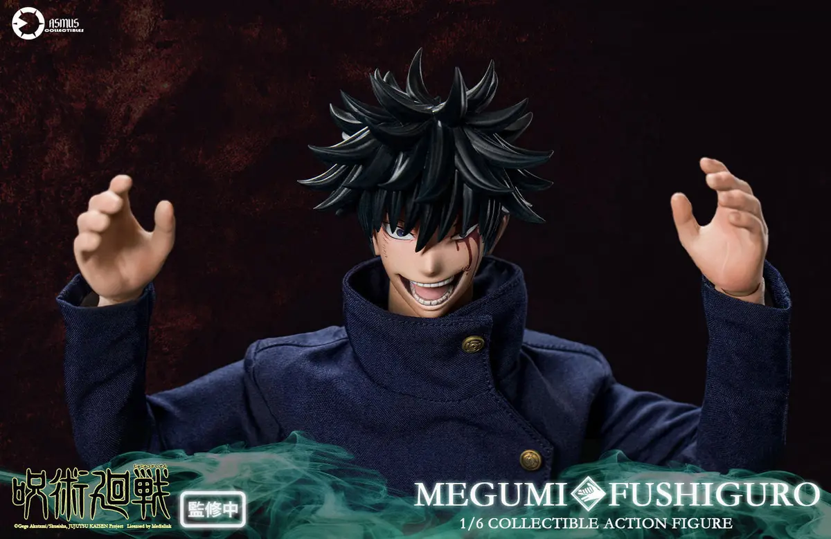 Jujutsu Kaisen: Megumi Fushiguro With Dog And Frog Shikigami 1