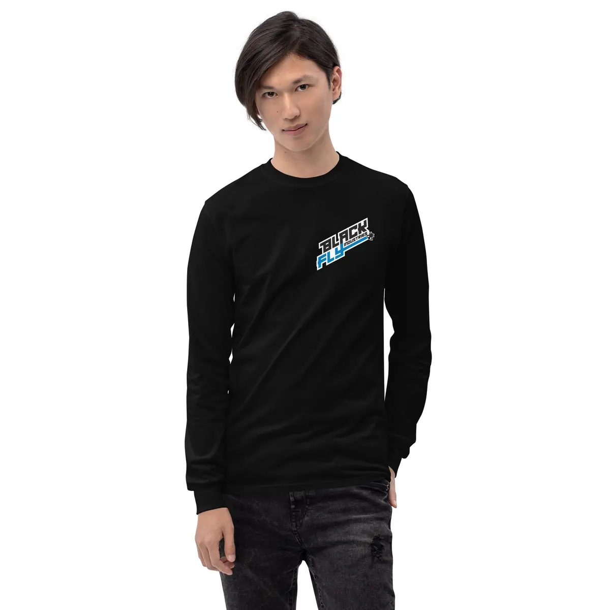 Black Fly Logo Long Sleeve Shirt 1
