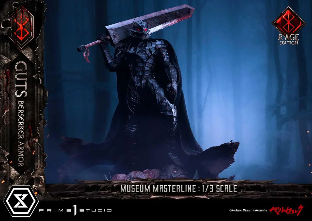 Berserk: Guts Berserker Armor Rage Edition Third Scale Statue (Pre-Order) 1