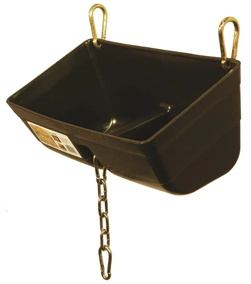 Fence Feeder, 16" W/Clips Black 1