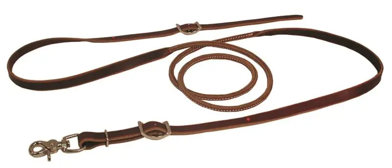 Roping Rein, Rd. Hand Hold, Latigo, 5/8" X 7' 1