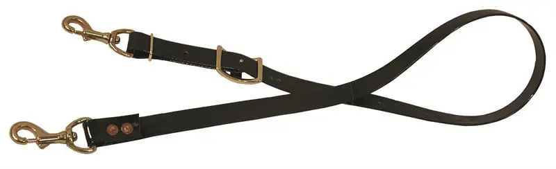 Tiedown, Adjustable, Biothane - Black 1
