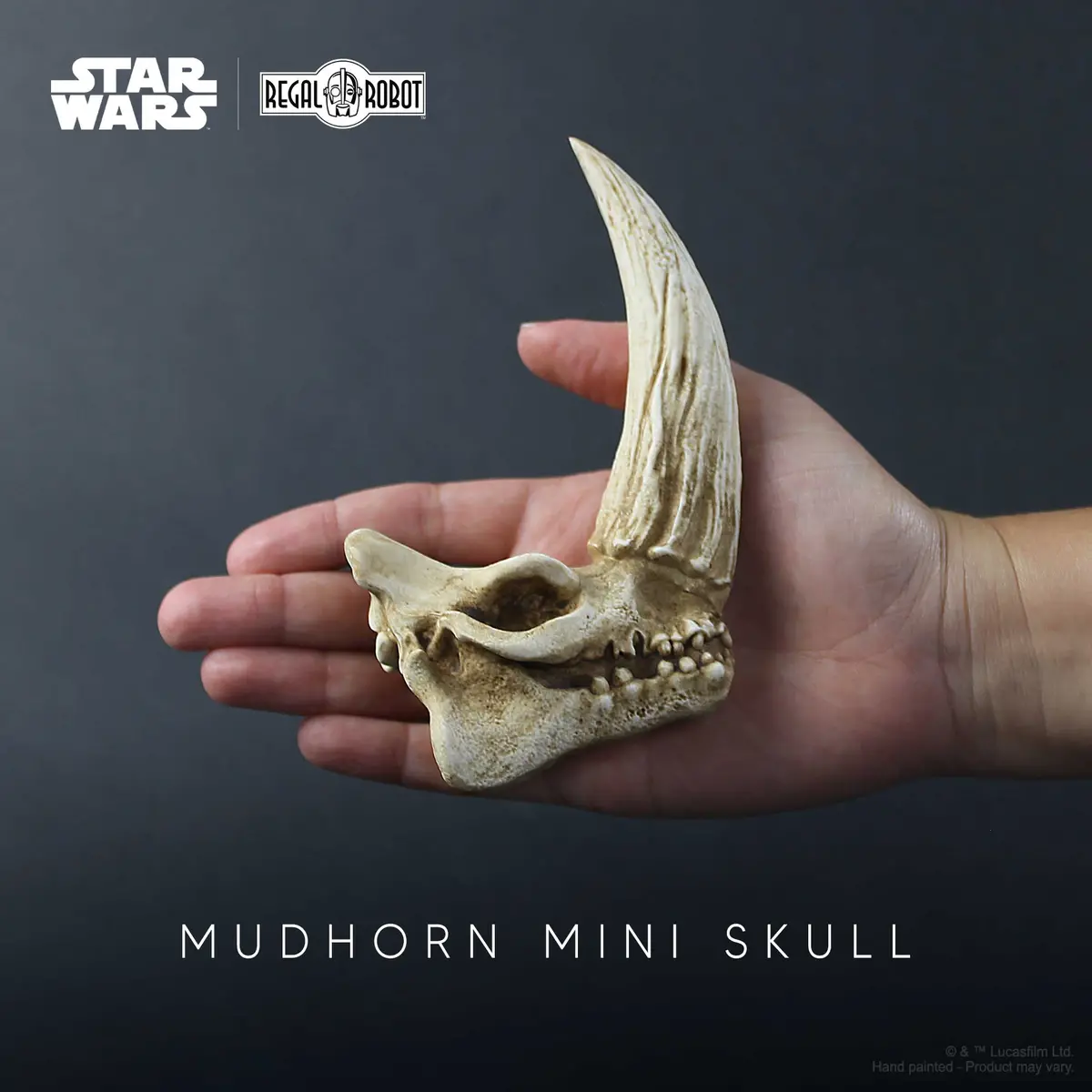 Star Wars The Mandalorian: Mudhorn Skull Mini Sculpture 1