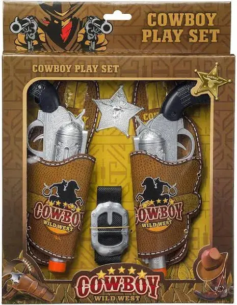 Cowboy Play Set - Double Pistol Wholster 1