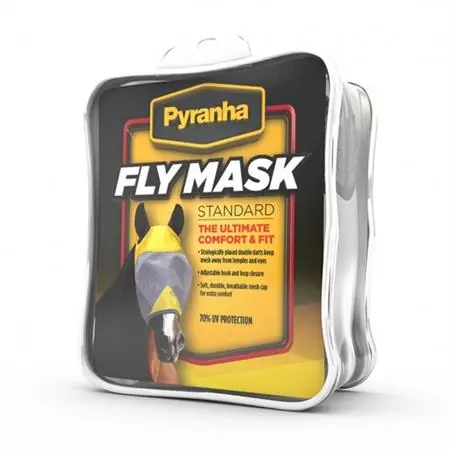 Pyranha Horse Fly Mask - Standard Without Ears 1