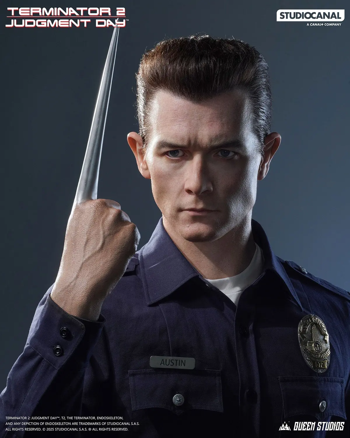 Terminator 2 Judgement Day (1991): T-1000 Life-Size Bust (Pre-Order) 1