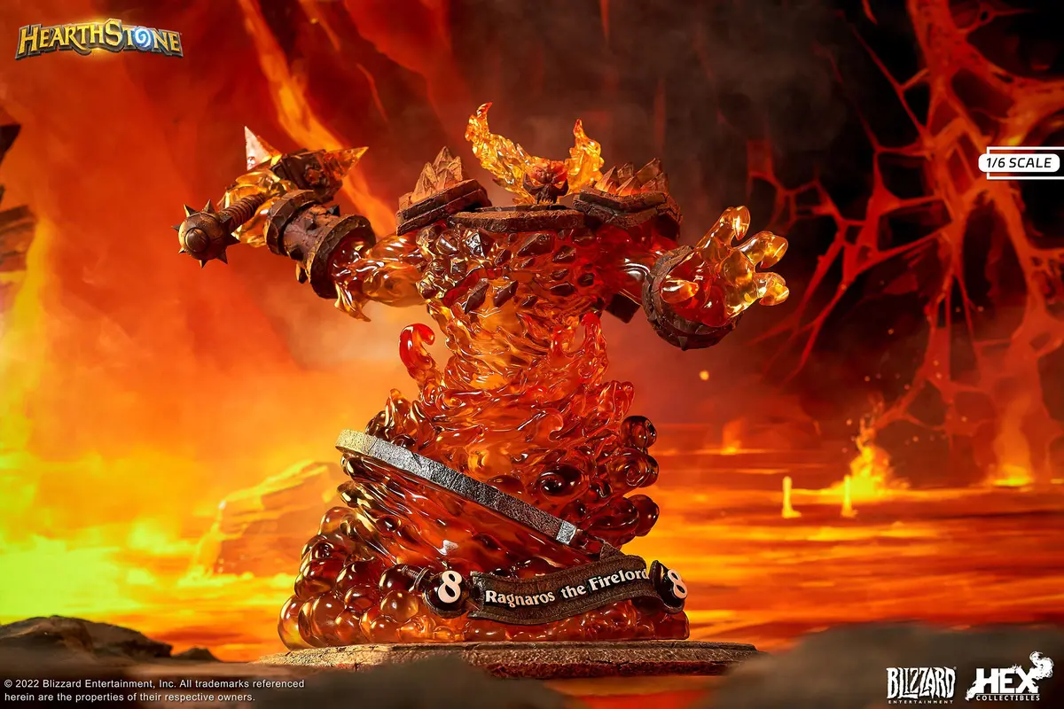 World Of Warcraft Hearthstone: Ragnaros The Firelord 18 Inch Statue 1
