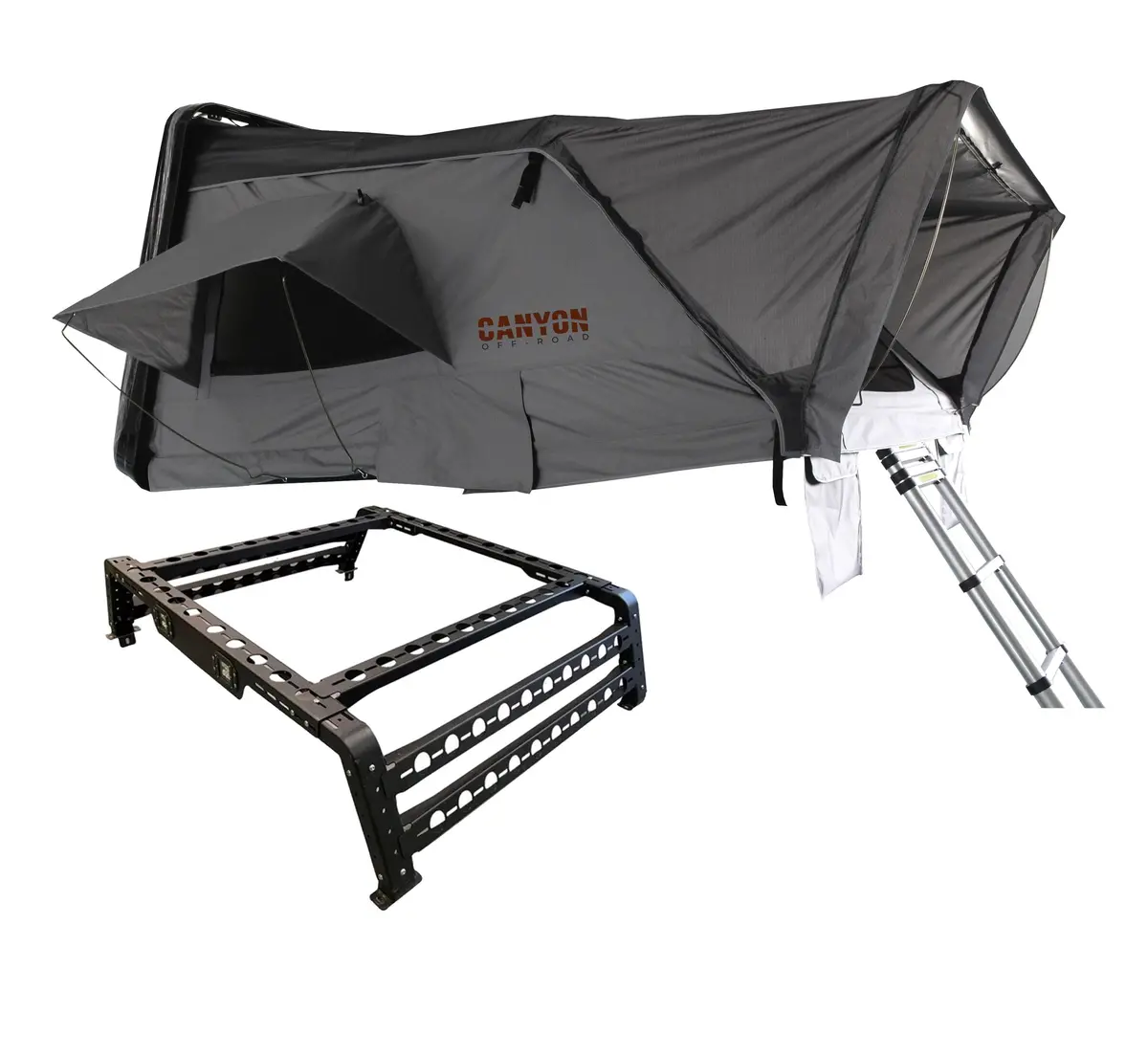 Rooftop Tent & Tubrack Package - 4 Person Hard Shell Tent (Abs Shell) 1