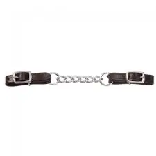 Royal King® Leather Curb Strap With Single Chain 1