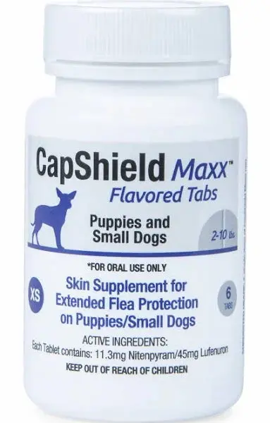 Capshield Maxx Flea Protection / 2-10 Lb / 6 Tablets - (Single Tablet Can Be Given Once Monthly As Needed) 1