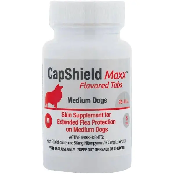Capshield Maxx Flea Protection / 26-45 Lb / 6 Tablets - (Single Tablet Can Be Given Once Monthly As Needed) 1