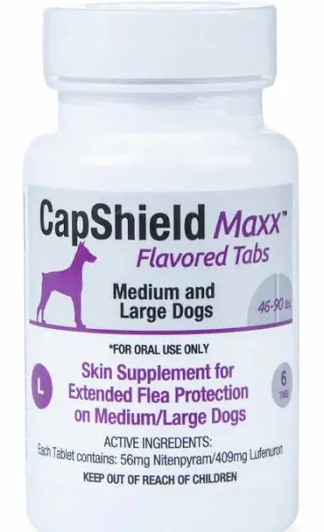 Capshield Maxx Flea Protection / 46-90 Lb / 6 Tablets - (Single Tablet Can Be Given Once Monthly As Needed) 1