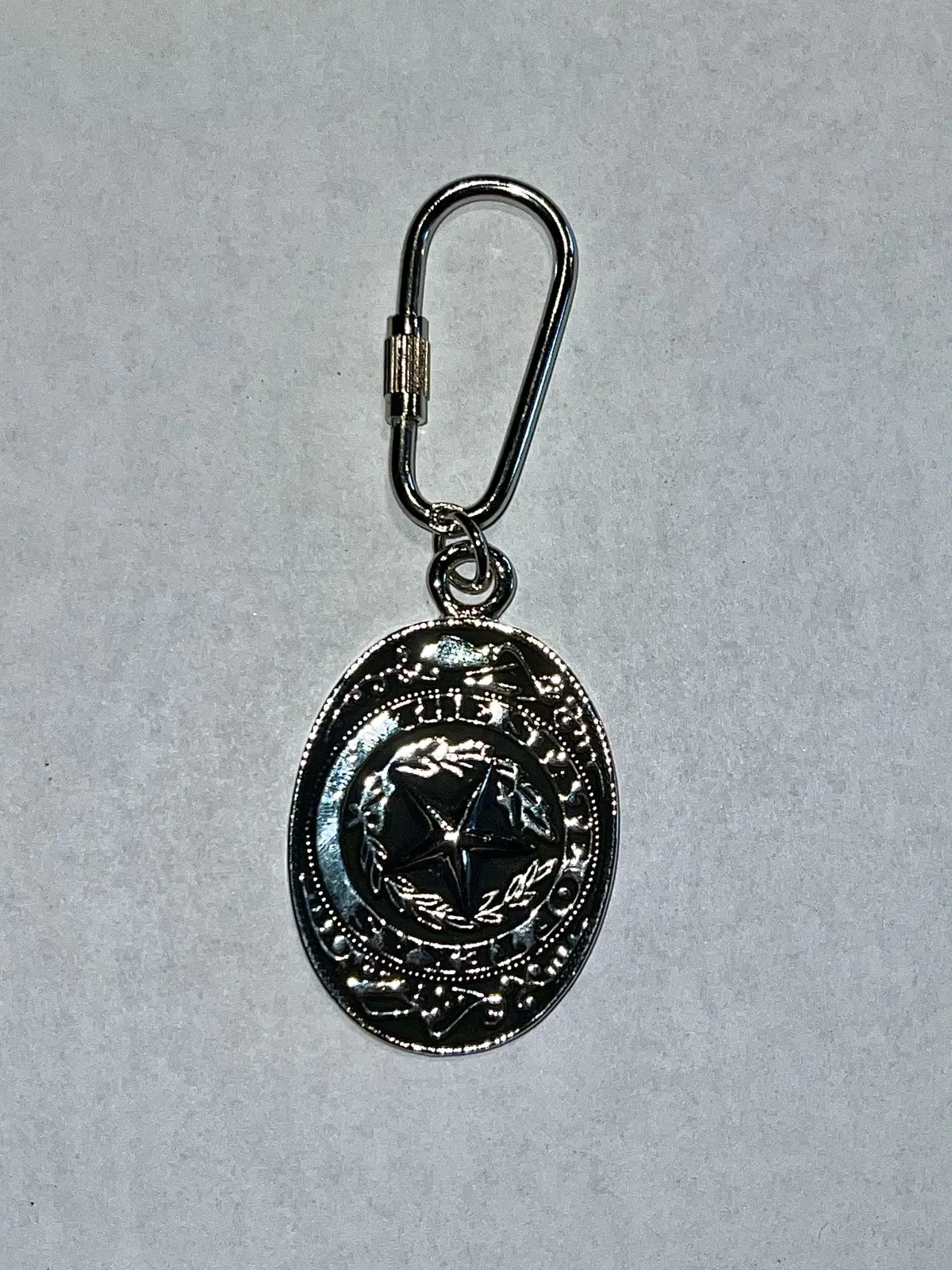 Oval State Of Texas Keychain 1