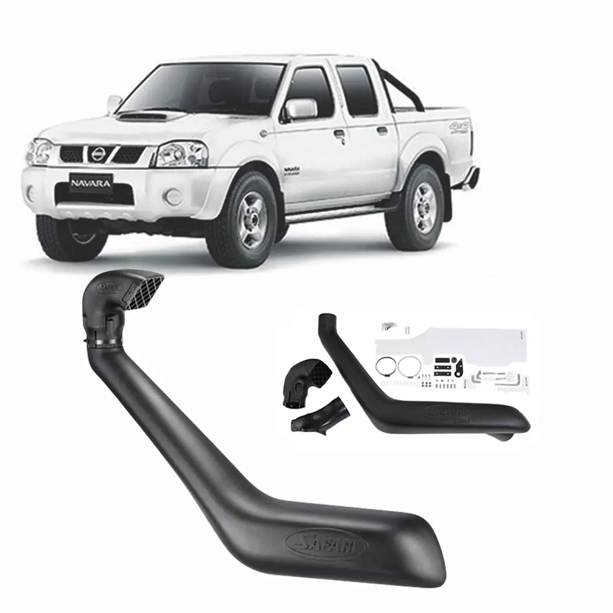 Safari Snorkel For Nissan Navara (11/2001 - 10/2015) 1