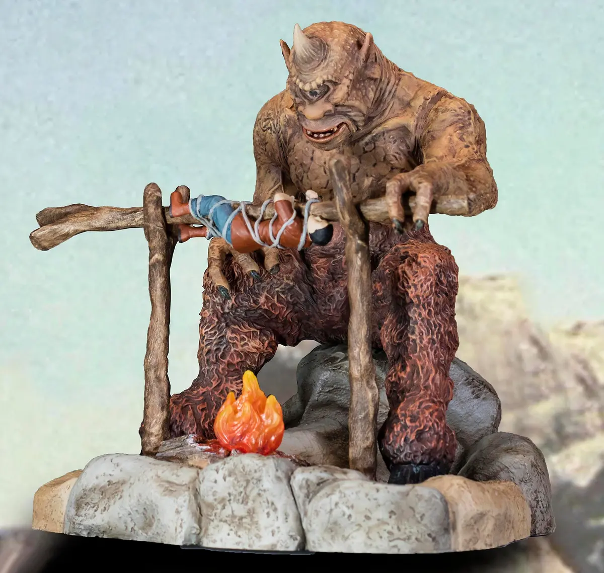 The 7Th Voyage Of Sinbad (1958): Cyclops Barbecue Diorama Scene 1