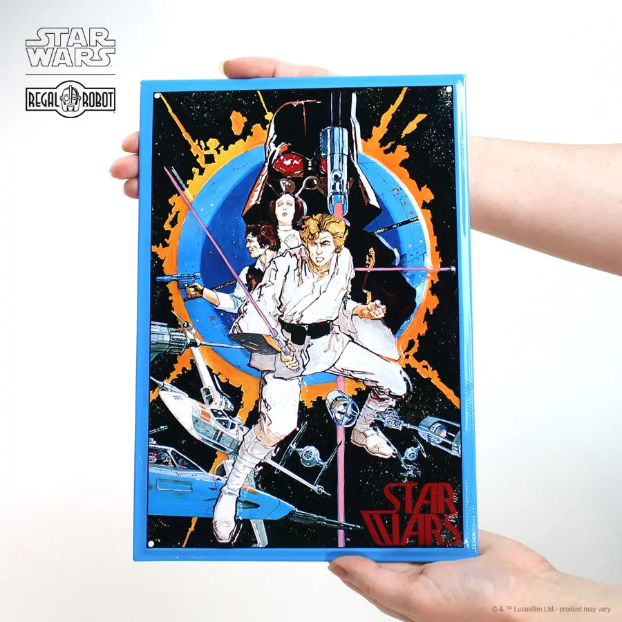 Star Wars A New Hope: Earliest Star Wars Poster Embossed Metal Art 1