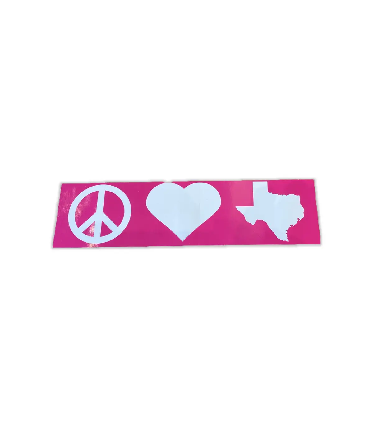 Peace Love Texas Bumper Sticker 1