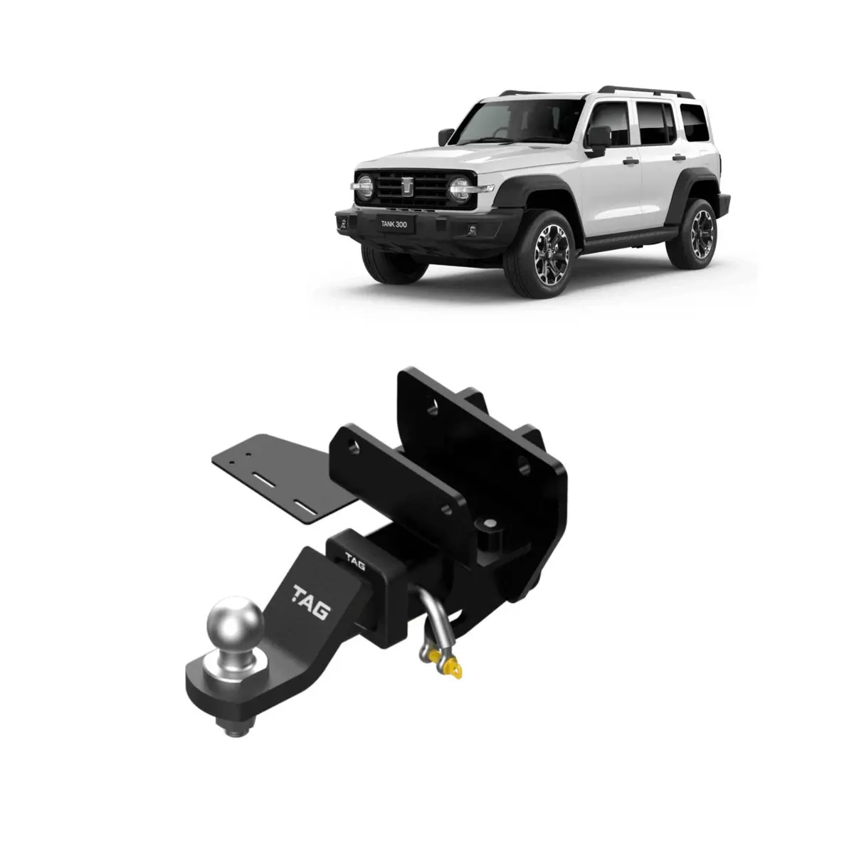 Tag Heavy Duty Towbar & Universal Wiring For For Gwm Tank 300 (01/2024 - On) 2