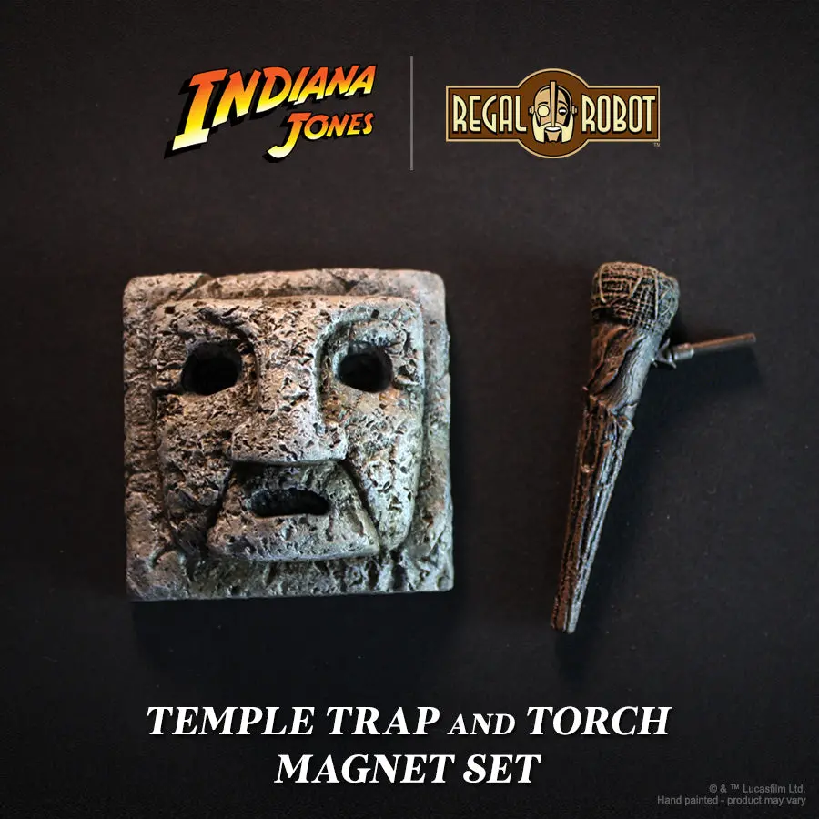 Indiana Jones And The Raiders Of The Lost Ark: Temple Trap And Torch Magnet Set 1