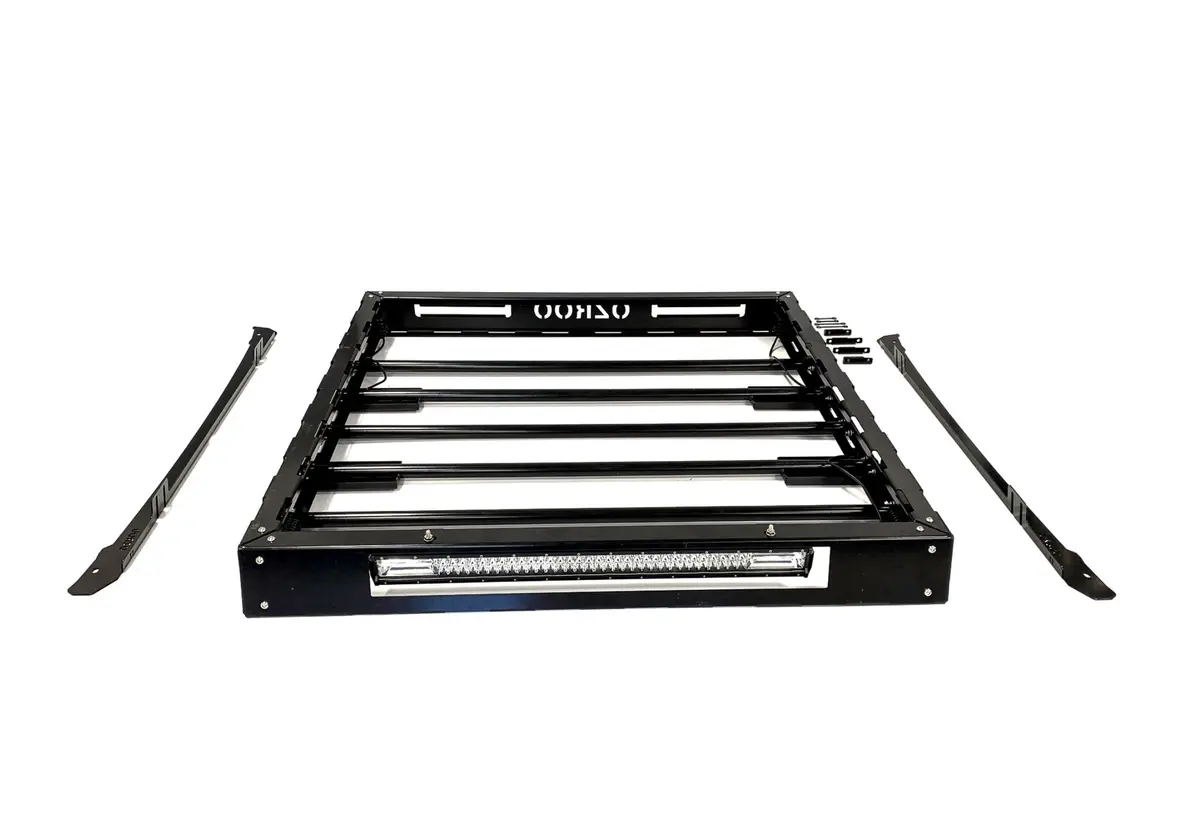 Mitsubishi Triton (2015-2023) Mq Mr Dual Cab Ultimate Roof Rack - Integrated Light Bar & Side Lights 1