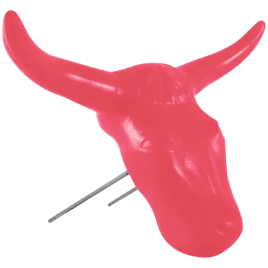 Steer Head - Pink 1