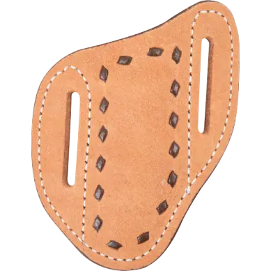 Leather Angled Knife Scabbard, Buckstitch-Small 1
