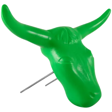 Steer Head - Green 1