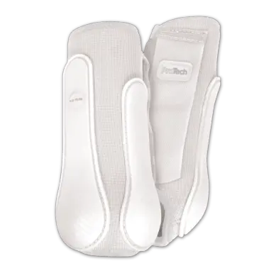 Protech Front Splint Boots - Front White Medium 1