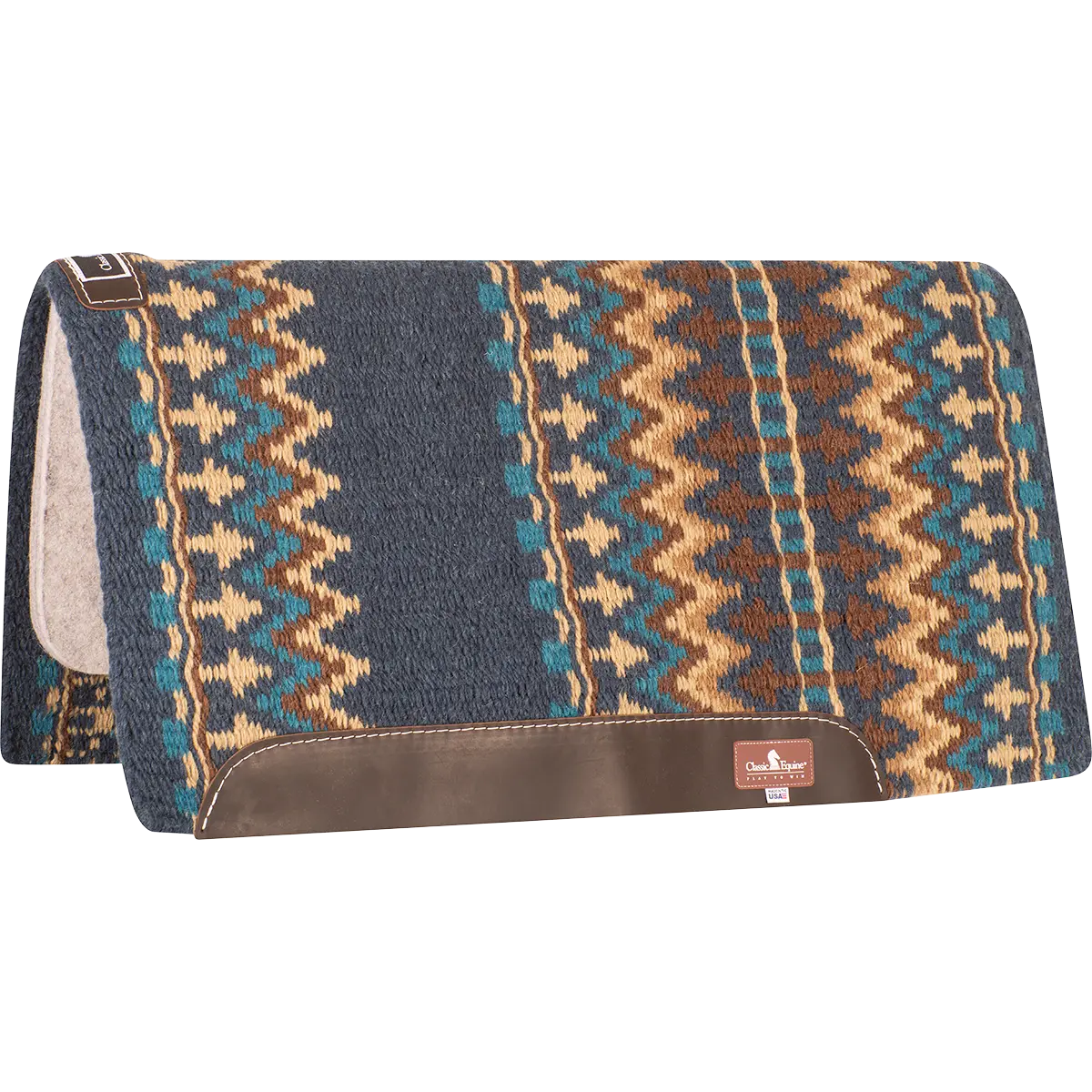 Classic Wool Top Pad 34X38 Navy Ches 1