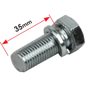 Class 2 Tow Bar Bolts - 16 X 35Mm Metric Zinc 1